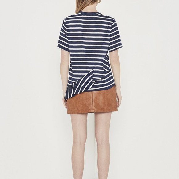 Shilla Empire Stripe Jersey Top Navy/White Stripe - Picture 4 of 5